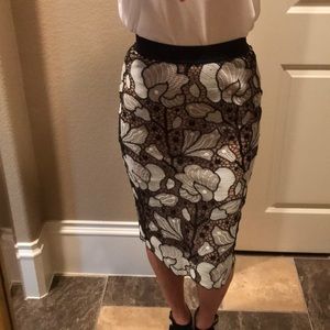 Bcbg lace skirt